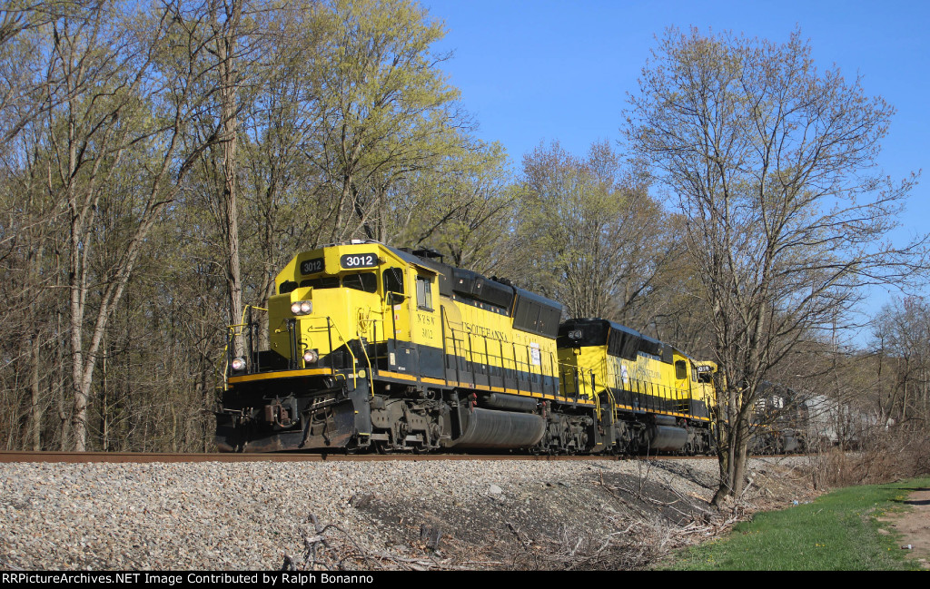 Head end of SU 99 along side of NJ Route 23 working upgrade